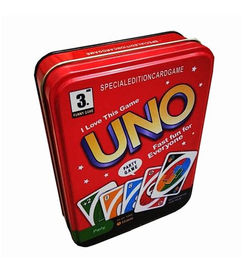 uno blu jay steel titanium box|UNO game storage box : r/boardgames .